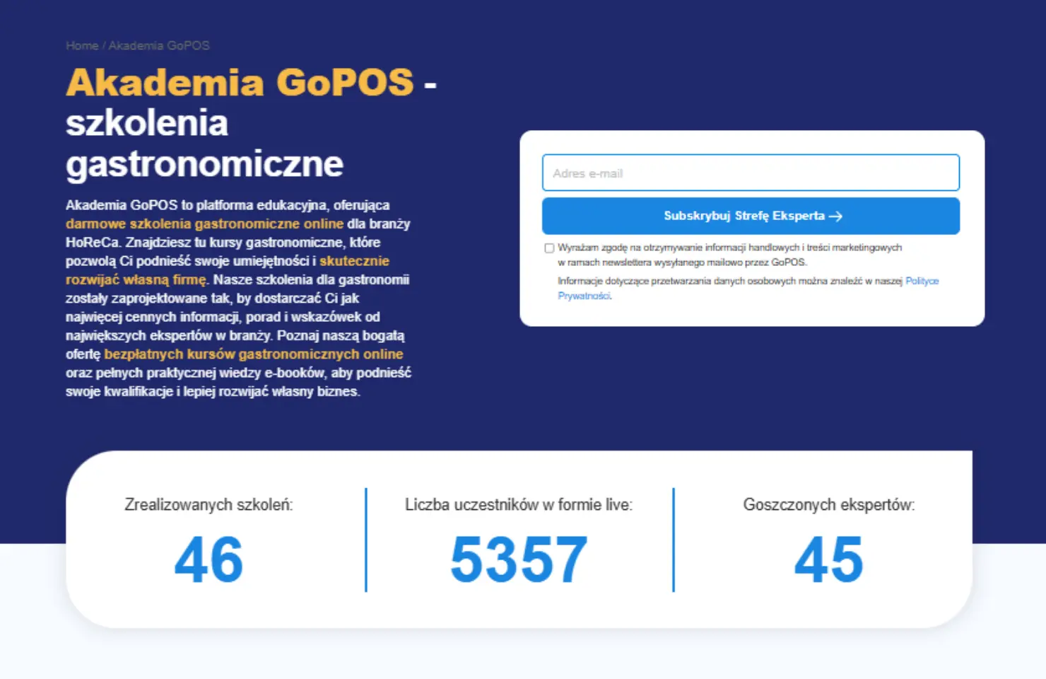 Startujemy z Akademią GoPOS